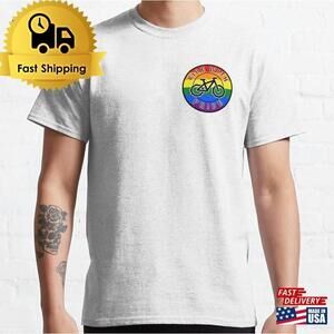 Ride With Pride Rainbow Flag Black Mountain Bike Unisex